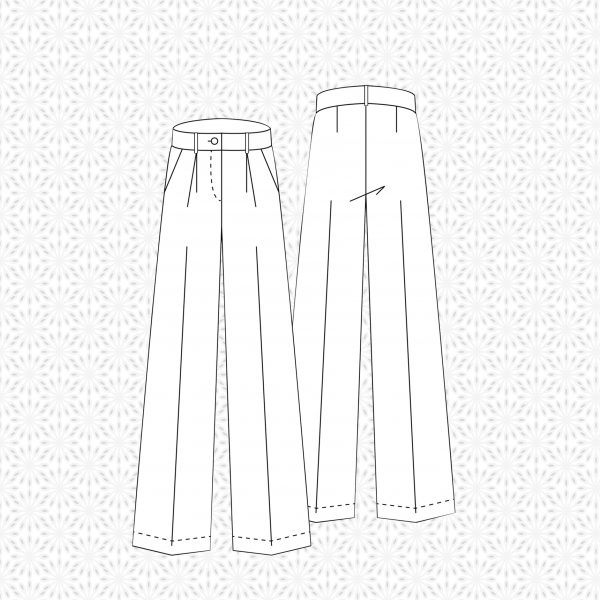 Pantalon Taille Haute Large BARBARA – Image 3